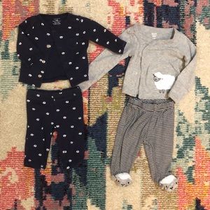 Set of 2, newborn outfit sets